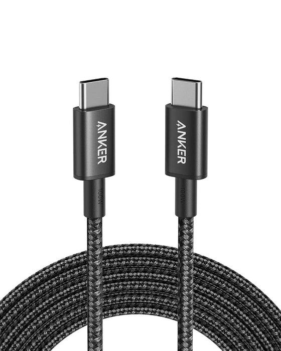USB C to USB C Cable, 100W Fast Charging Cable(1-Pack, 10 ft, Black)