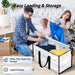 8 Pack Extra Large Clothes Storage Bins with Lids, Clear