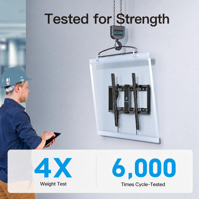 Tilting TV Wall Mount for 37–85 inch TVs up to 132 lbs