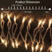 Christmas Lights 100 Count Mini Clear Lights 21ft White Wire Christmas Tree String Lights Set for Outdoor Indoor Christm