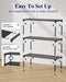 Shoe Rack - Non-Woven Shoe Rack Shelf, 27.5" Wide - 3 Tier, Black