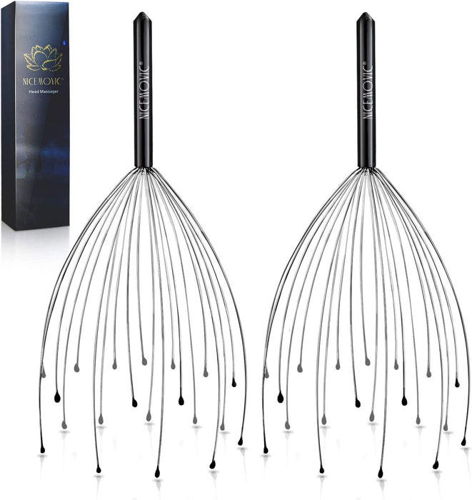 2 Pack Head Scalp Massager Stocking Stuffers White Elephant Gifts