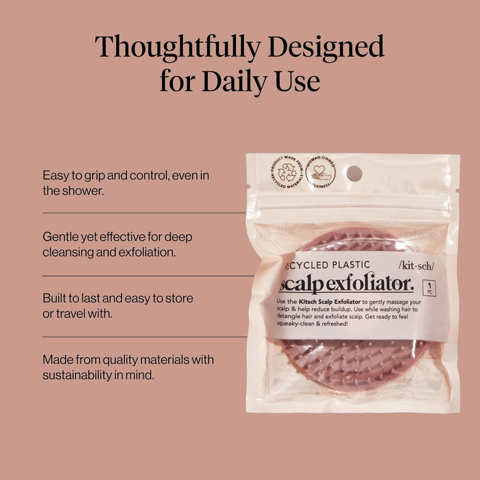 Scalp Massager for Hair Care - Shampoo Brush Scalps - Terracotta