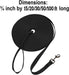 Dog/Puppy Obedience Recall Training Agility Lead - 15ft 20ft 30ft 50ft 100ft Training Leash - Great for Play, Camping, or Backyard - Black 20ft