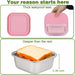 4 Pack Stainless Steel Sandwich Containers & Box, 30oz Metal Food Storage