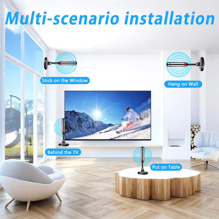 Digital TV Antenna for Smart TV Indoor, HDTV Antenna with Magnetic Base