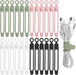24Pcs Silicone Cable Ties, Cord Organizer Cable Management-Multi