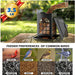 2 Pack Bird Feeders for Outdoor Hanging, Assembly Required, 1-Min Easy Setup, Classic Courtyard Design, Attracting Cardi