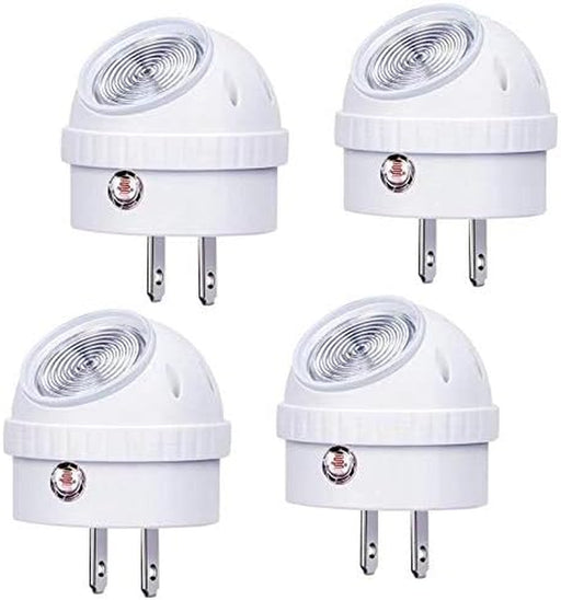Plug-in LED Night Light Dusk to Dawn Sensor Warm White 4 Pack