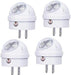 Plug-in LED Night Light Dusk to Dawn Sensor Warm White 4 Pack