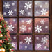 135Pcs Christmas Decorations Window Clings Snowflakes Window Decals