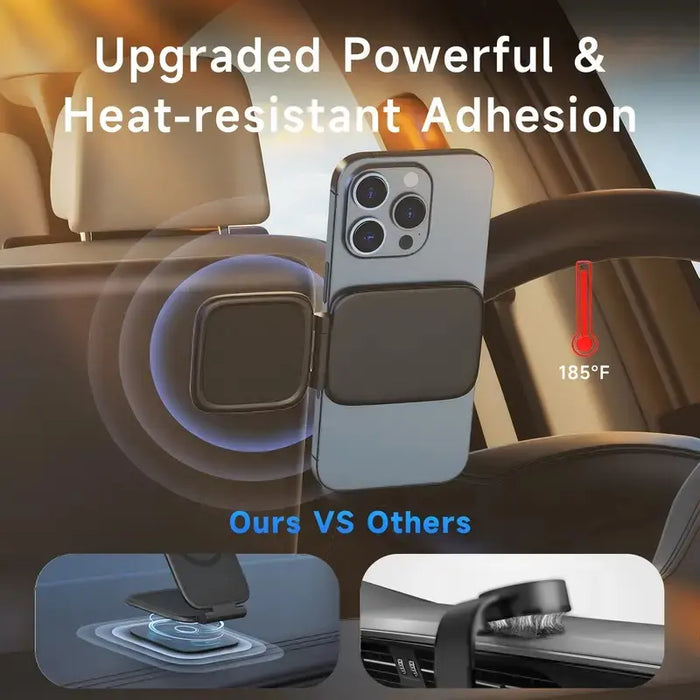 Dual-Sided Magnetic Dashboard Phone Mount — 360° Adjustable