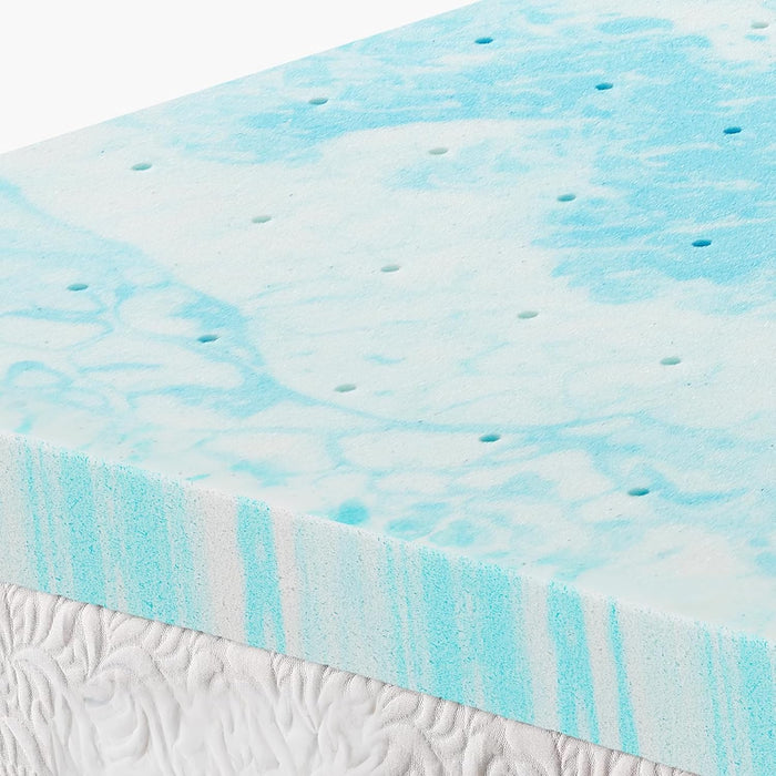 2 Inch Twin Cooling Gel Infused Memory Foam Mattress Topper, Bed Pad