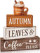 4 Pcs Fall Tiered Tray Decor, Wooden Fall Decorations for Home