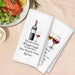 Friends and Wine Kitchen Towels Set of 2, Gifts for Wine Lovers Dish Tea Bar Towels for Kitchen Bar Cart Decor, Wines Gi