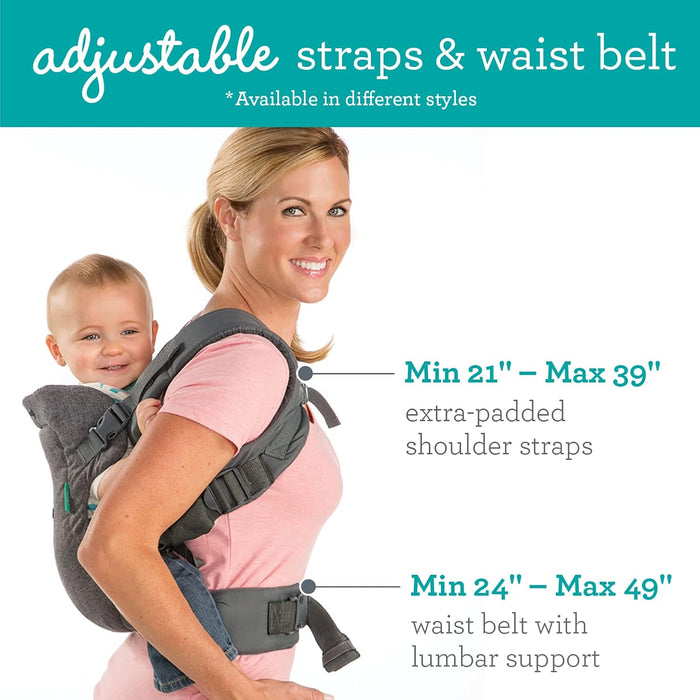 Flip 4-in-1 Baby Carrier Convertible Ergonomic, Gray