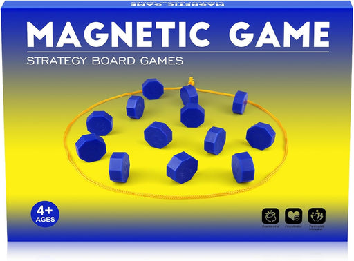 Magnetic Chess Game with Full-Size Stones, Magnet Game with String
