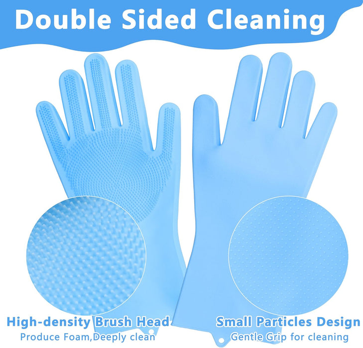 Pet Grooming Gloves—Dog Washing Gloves with High-Density Teeth