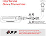 96213 Weighted Essential Oscillating Sprinkler | Covers Up to 3,600 sq. ft., 16 Precision Nozzles, Adjustable Range, Turbo Drive Motor, Quick Connect Bundle, Stainless Steel Filters, Black