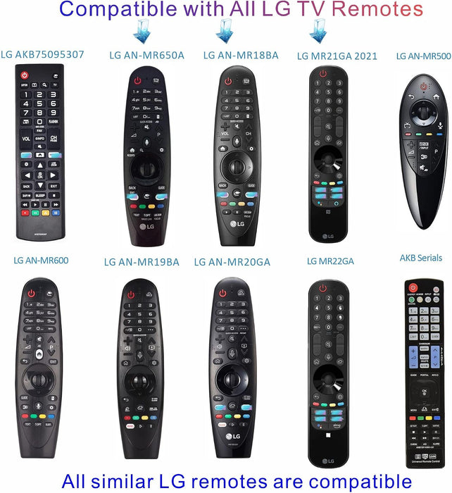 Replacement for LG Remote Control, Pack of 2, 2026-2005, Universal