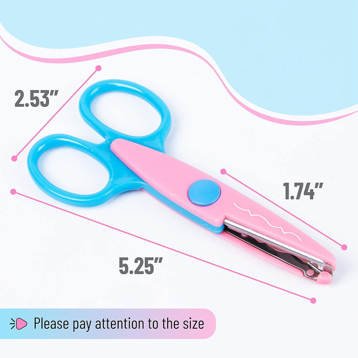 - Craft Scissors Decorative Edge, 6 Pack, Bright Zig Zag Scissors