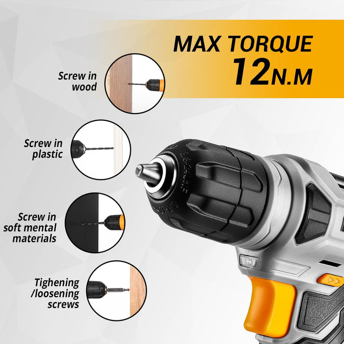 Tool Set：Tool Kit with 8V Cordless Drill,Tool Box with Drill,Hand Drill Set for Men & Women,Home Tool Kits for House Rep
