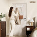 Over The Door Hooks, Door Hanger Hooks for Hanging, Over The Doors Towel Racks for Bathroom, Coat Rack Dorm Essentials (1Pack, White, Fit 1-3/4" Doors)