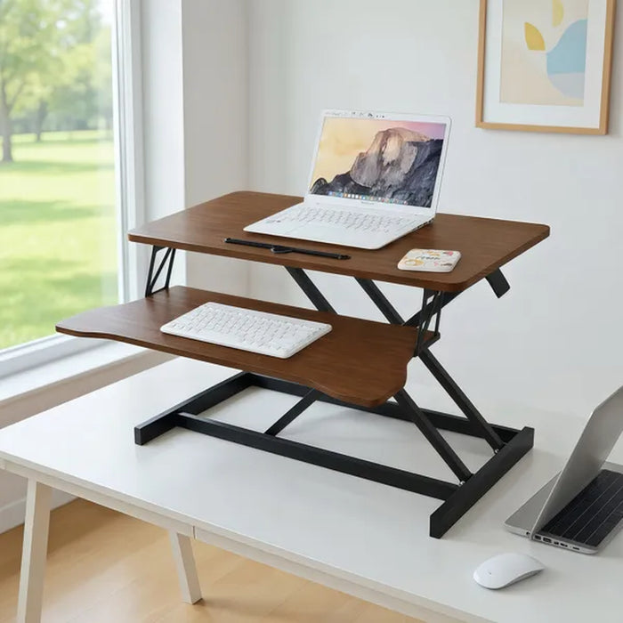 32-Inch Adjustable Sit-Stand Desk Converter