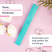 Czech Glass Nail File with Case in Pastel Green Violet