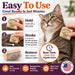 Cat Brush for Shedding - Deshedding Brush for Cats - Patented Grooming Tool for Removing Loose Fur, Undercoat & Hair - Made in USA - Works on Short, Medium & Long Coats