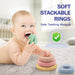 Baby Toys 6-12 Months, Montessori Toy for Babies 6-12 Months, Incl Stacking Building Blocks & Soft Infant Teething Toys & Sensory Balls for Toddlers 0-3-6-9-12 Month