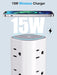 6FT Power Strip Tower with Wireless Charger,Surge Protector with 12 Outlets