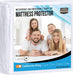 Waterproof Mattress Protector Twin Size, Premium Terry Mattress Cover 200 GSM, Breathable, Fitted Style with Stretchable Pockets (White)