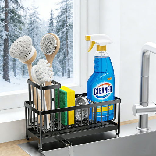 Kitchen Sink Sponge and Soap Organizer