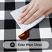 6 Foot Picnic Table Cloth, Flannel Backed Fitted Vinyl tablecloths