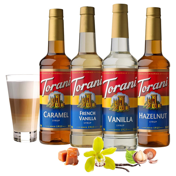 Flavored Drink Syrup Coffeehouse Variety Pack, 25.4 fl oz, Set of 4
