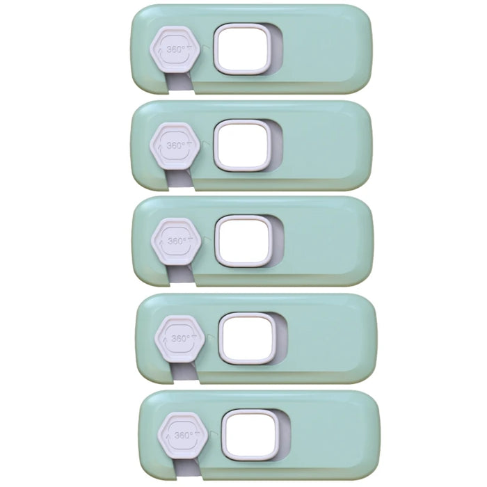 1/3/5PCS Child Proof Refrigerator Locks Cabinet Lock Fridge Locks for Kids Safety Baby Freezer Door Latches with Adhesive Tape