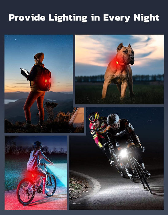 Bike Lights for Night Riding, Rechargeable Bike Light Front and Back