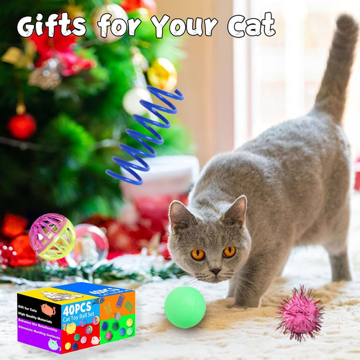 Cat Toys for Indoor Cats 40 PCS Kitten Toys