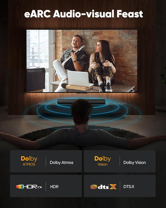 8K@60 HDMI Cable 10FT/3M, Certified 48Gbps 2.1 Ultra High Speed