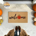 Fall Door Mat, Non Slip Front Porch Pumpkin Welcome Mat 17"x30"