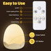 Egg Light for Nursery,10 Colors&Stepless Dimming Baby Night Light