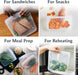 Premium Reusable Silicone Food Storage Bags, 4-Pack, Clear
