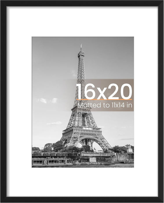 16x20 Picture Frame, Wall Decor Poster Frames, Black 1 Pack