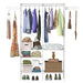Freestanding Metal Garment and Shoe Rack