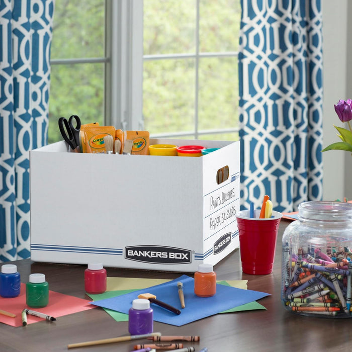 12-Pack Basic-Duty File Storage Box with Lid, Letter/Legal