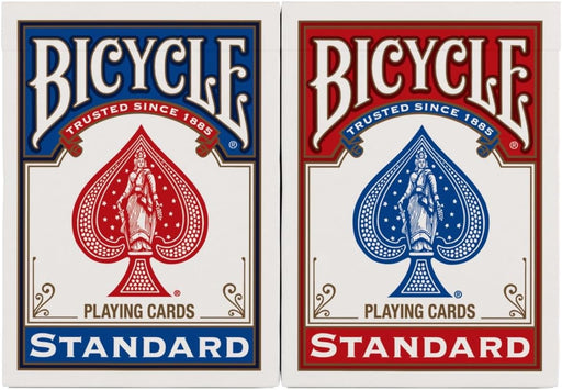 Playing Cards 2 Pack Standard Poker Size Red and Blue