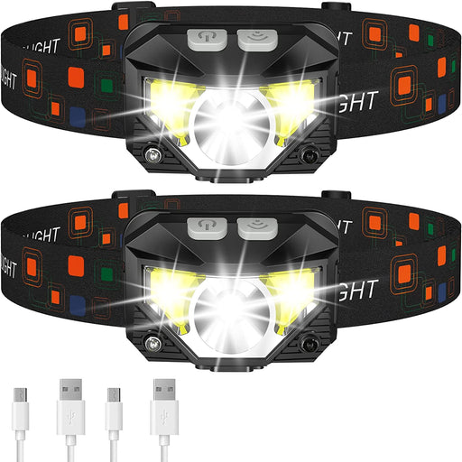 Headlamp Flashlight, Lumen Bright Head Lamps LED Rechargeable Camping