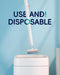 Disposable Toilet Cleaning System - Toilet Brush Kit with 36 High-Performance Refills, Wall Mounted Toilet Brush and Holder for Deep Cleaning Bathroom (2 Toilet Brush+48 Refills)