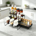 4-Tier Carbon Steel Spice Rack for Countertop,4 Tier Spice Shelf